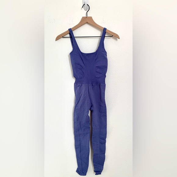 New Free People Movement Good Karma One Piece Onesie Jumpsuit Romper - Picture 3 of 8